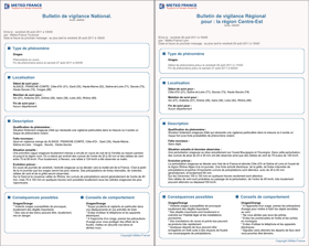 Exemple de bulletins national et rgional (le 26/08/2011)