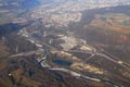 Vue aérienne de la vallée du Drac
