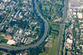 Vue aérienne du campus de Grenoble (Saint Martin d'Hères)