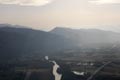 Vue aériene de  l'Isère
