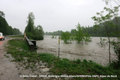 Crue de l'Isre - D1090 ferme pour risque d'inondation entre Grsy et St-Pierre-d'Albigny