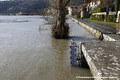 Crue du Rhône à Condrieu le 24 janvier 2018 - Ruelle des Terreaux