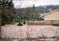 Crue du Garon du 2 dcembre 2003 - inondation des lotissements de Montagny le bas vue depuis Grigny