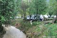 Crue du Bitoulet  Lamalou-les-Bains au droit du camping municipal