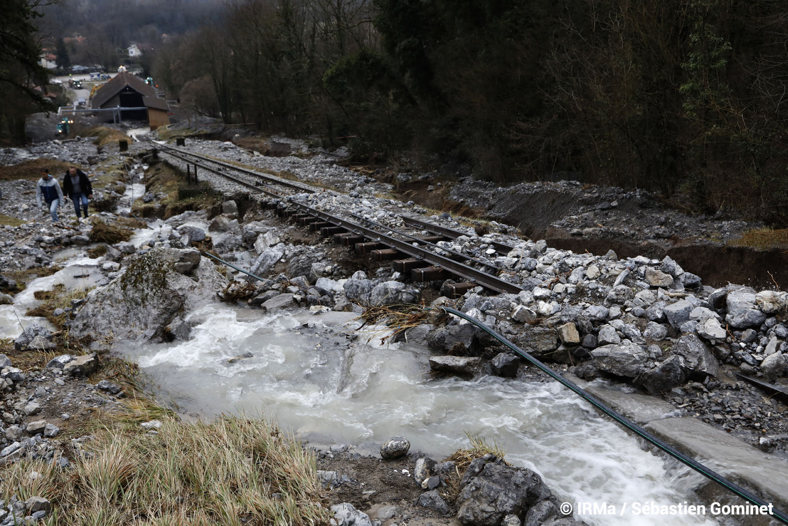 Lumbin Crue Torrentielle Catastrophes Naturelles Crue Du Torrent