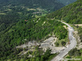 Glissement de terrain sur la D8 à Miribel-Lanchâtre (Isère)