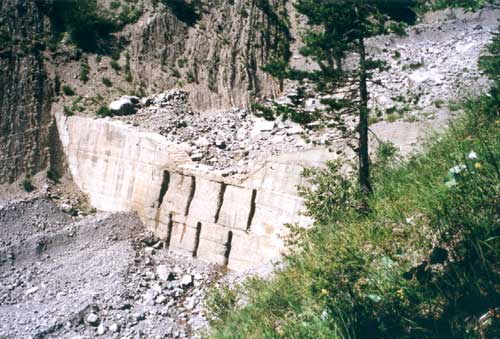Torrent du Pravert : barrage d'arrt