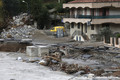 Terrains et habitations ensablés par la crue de la Roya du 2 octobre 2020 - tempête Alex