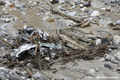 Lac de Breil-sur-Roya comblé par les matériaux de la crue du 2 octobre 2020 - tempête Alex