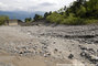 Torrent du Manival : la plage de dépôt partiellement remplie par la lave torrentielle du 06/06/2010