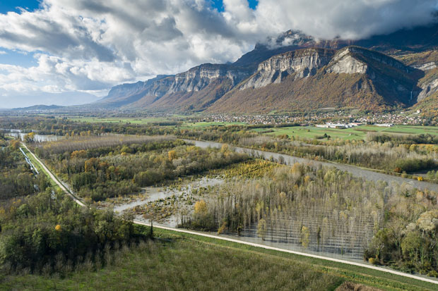 zone de recul de digues et mise en eau des forêts alluviales