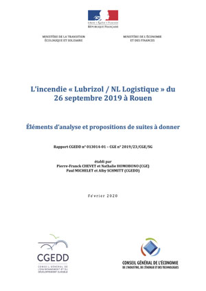 Lincendie Lubrizol / NLLogistique du 26 septembre 2019  Rouen