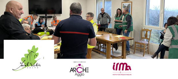 Exercice PCS interservices  Saint-Victor (Ardche- 07)