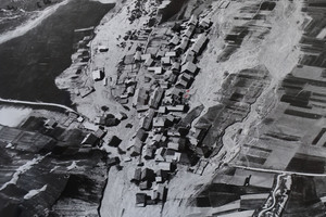 Vue arienne des dbordements du Cristillan  Ceillac en juin 1957 -  AD Hautes-Alpes