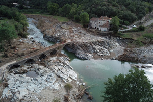 Consquences des inondations dans la Gard du 19 septembre 2020 sur la commune de Saint-Andr-de-Majencoules  IRMa / Sbastien Gominet