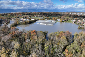 Inondation de la plaine marachre en basse valle de lArve  SM3A