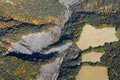 Vue aérienne des gorges du torrent de l'Ebron
