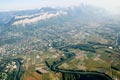 Vue arienne de la valle de l'Isre en amont de Grenoble