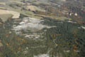 Vue aérienne du glissement de terrain de l'Harmalière