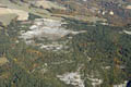 Vue aérienne du glissement de terrain de l'Harmalière