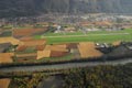 Vue aérienne de la commune du Versoud et de son aérodrome