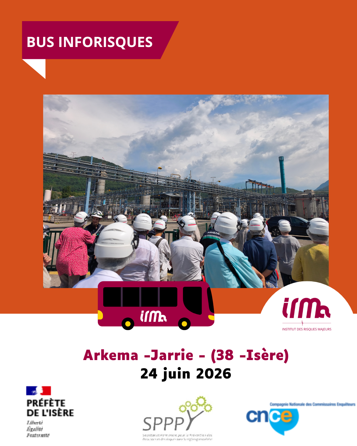 Bus InfoRisques : au plus près du terrain pour mieux comprendre les risques industriels - Arkema- Jarrie (38 - Isère)