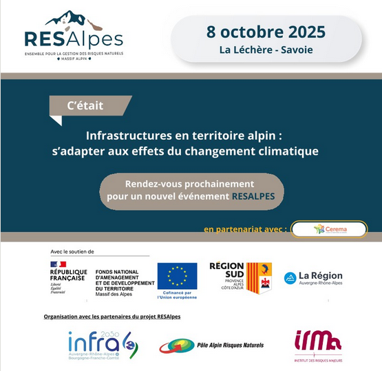 Bilan de la journe thmatique RESAlpes  Infrastructures en territoire alpin : sadapter aux effets du changement clima