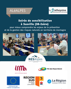 Cette session Al�Alpes - sous forme de soir�e de sensibilisation - avait pour objectif
d�informer les �lus sur les modalit�s d'actions possibles des collectivit�s pour g�rer les risques naturels et � diffuser de l'information sur les risques naturels en montagne.

Au programme :

-Des interventions pour mieux comprendre les enjeux de la pr�vention et de la gestion des risques naturels en territoire de montagne.

- Des ateliers participatifs favorisant les �changes entre �lus autour des probl�matiques locales.

-Un rappel des obligations li�es � l'�laboration et � la mise � jour du Plan Communal de Sauvegarde (PCS), ainsi que de son articulation avec le Plan Intercommunal de Sauvegarde (PICS) actuellement en cours d'�laboration par la Communaut� de communes de la Matheysine.

-Un retour d'exp�rience de la Ville de La Mure et de la Communaut� de Communes de la Vall�e de Th�nes (74), venus partager leur exp�rience de la gestion de crise et illustrer les perspectives offertes par une d�marche de Gestion Int�gr�e des Risques Naturels (GIRN).



Organis�e par la Communaut� de communes de la Matheysine, l'Institut des Risques Majeurs (IRMa) et le P�le Alpin des Risques Naturels (PARN), cette soir�e de sensibilisation s'inscrivait dans le cadre du m�ta-projet ResAlpes , un programme interr�gional d�di� � la r�silience des territoires alpins. 

en savoir plus sur les sessions Al�Alpes