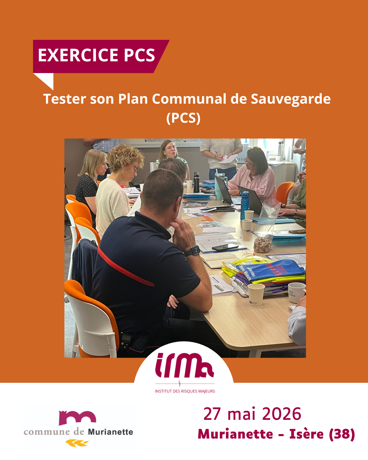 Exercice Plan Communal de Sauvegarde (PCS) 27 mai 2026 - Murianette (38 - Isère )