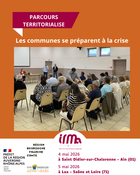 Deux r�unions publiques se sont tenues les 4 et 5 mai 2026, dont une r�alis�e en r�gion Auvergne-Rh�ne-Alpes (Ain) et l�autre r�alis�e en r�gion Bourgogne-Franche-Comt� (Sa�ne et Loire).



Une cinquantaine d��lus �taient pr�sents, ainsi que les services de l��tat (pr�fecture, DDT�) pour soutenir l�initiative et inciter les �quipes municipales renouvel�es � s�engager dans la r�daction / mise � jour de leur Plans Communaux de Sauvegarde, documents d�information communaux sur les risques majeurs et exercices de gestion de crise en participant aux formations propos�es.