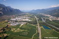 Vue a�rienne de l'Is�re � Crolles