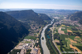 Vue a�rienne de l'Is�re entre Voreppe et Veurey-Voroize