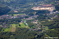 Vue a�rienne de la vall�e de l'Is�re - carri�re de Poli�nas