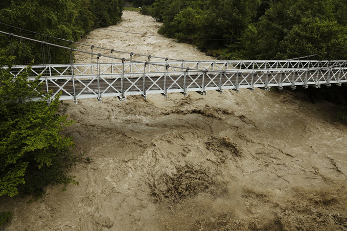 Crue de la Romanche � Livet-et-Gavet le 21 juin 2024
