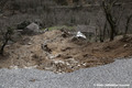 Glissement de terrain � Montselgues en Ard�che - niche d'arrachement