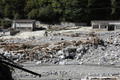 Crue de la Vésubie à Roquebillière lors de la tempête  Alex - usine EDF détruite