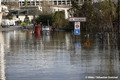 Inondation du quai Charpenay  La Tronche par la crue de l'Isre du 13/12/2023