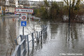 Inondation du quai Charpenay  La Tronche par la crue de l'Isre du 13/12/2023