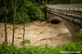 Crue du V�n�on � Venosc au pont des Ougiers vue de l'amont
