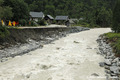 Erosion des berges du V�n�on suite la crue du 21 juin 2024 � Venosc - Bourg d'Arud