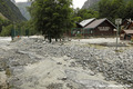Inondation et engravement du camping du Champ du Moulin suite � la crue du V�n�on du 21 juin 2024