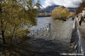 Crue de l'Isre du 13 dcembre 2023 - inondation de la piste cyclable quai Perrire