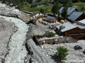 Crue du torrent des �tan�ons � la B�rarde - restaurant le Fourney et maison de la montagne engrav�s