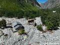 Crue du torrent des �tan�ons � la B�rarde - habitations d�truites et engrav�es