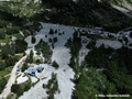 Crue du torrent des �tan�ons � la B�rarde - vue depuis l'entr�e du village