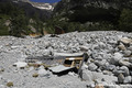 Crue du torrent des �tan�ons � la B�rarde - habitations engrav�es jusqu'au toit