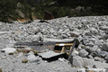 Crue du torrent des �tan�ons � la B�rarde - habitations engrav�es jusqu'au toit