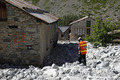 Crue du torrent des �tan�ons � la B�rarde - �tude de l'impact sur les b�timents par le SDIS 38