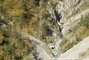 Torrent du Manival : vue aérienne du ravin de la Roche